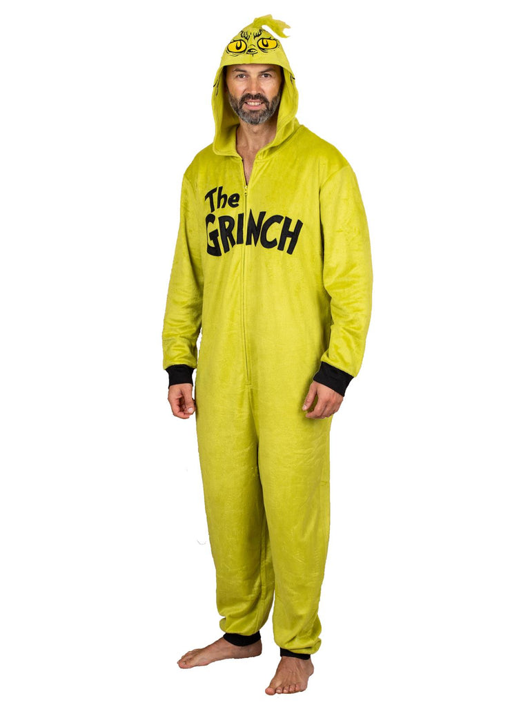 Dr. Seuss Grinch Family Matching Onesie Pajama Costume Union Suit