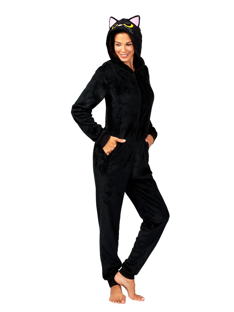 Mommy and Me Black Cat Onesie Pajama