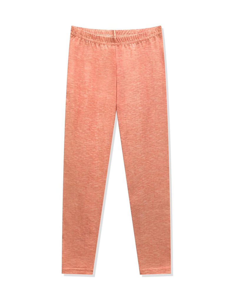 Prestigez Girls' Cute Fashion Printed Stretchy Tie Dye Leggings Yoga Pants Pack of 2, Coral/Pink