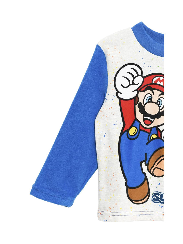 Super Mario Boys' 3 Piece Pajama With Socks