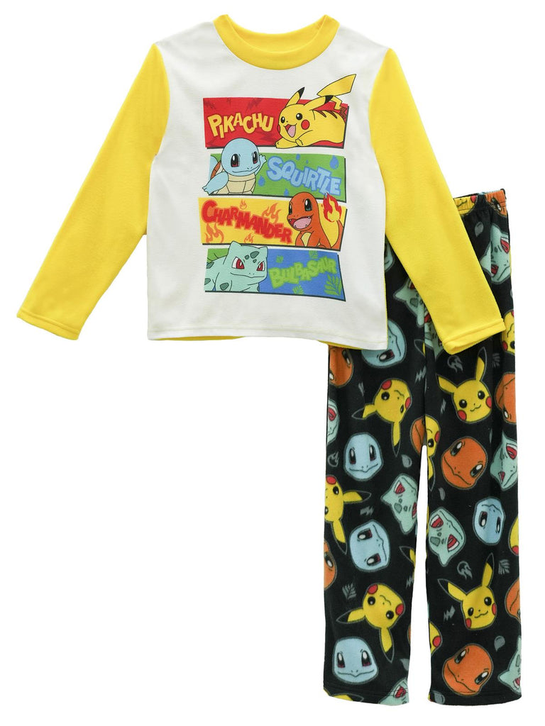 Pokemon Boys' 2 Piece Fleece Pajama Set