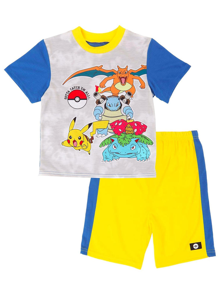 Pokemon Boys' Pajama, 2 Piece Sleepwear Set