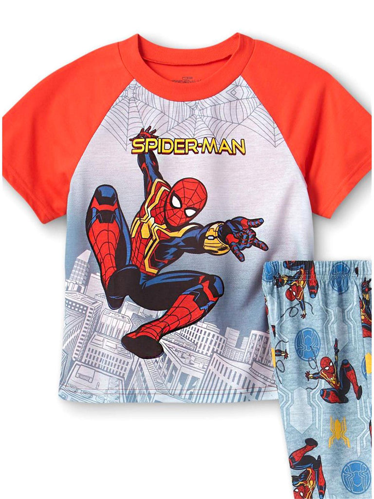 Marvel Spiderman Boys' Pajama, 2 Piece Sleepwear Set