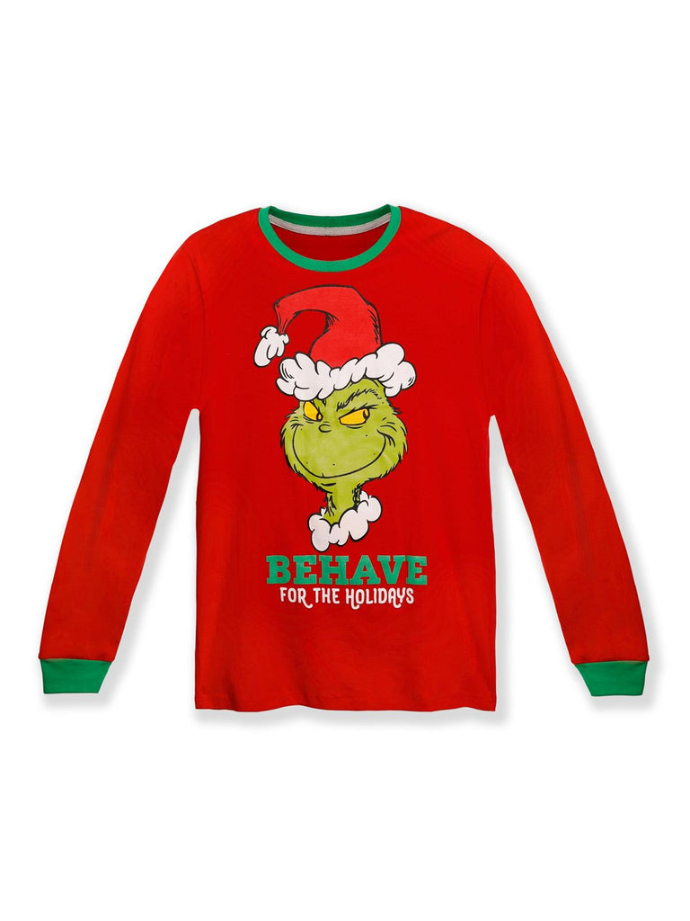 Dr. Seuss The Grinch Behave For The Holidays Pajamas for Toddlers