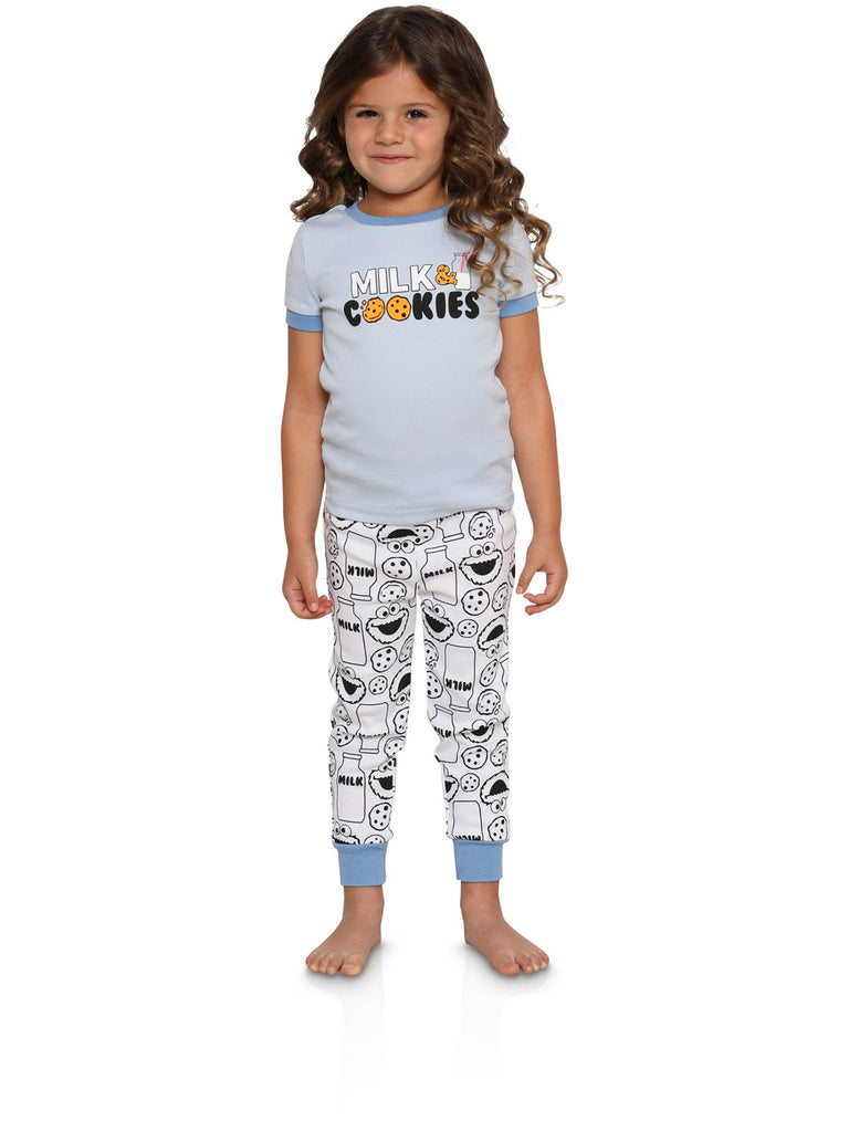 Sesame Street Cookie Monster Mommy and Me Toddler Girls' 2 Piece Set Sleepwear