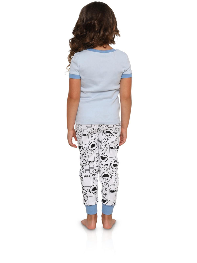 Sesame Street Cookie Monster Mommy and Me Toddler Girls' 2 Piece Set Sleepwear