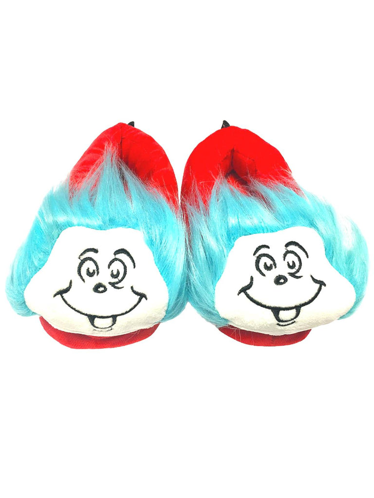 Dr. Seuss Thing 1 & 2 Kids Plush Slipper Shoes