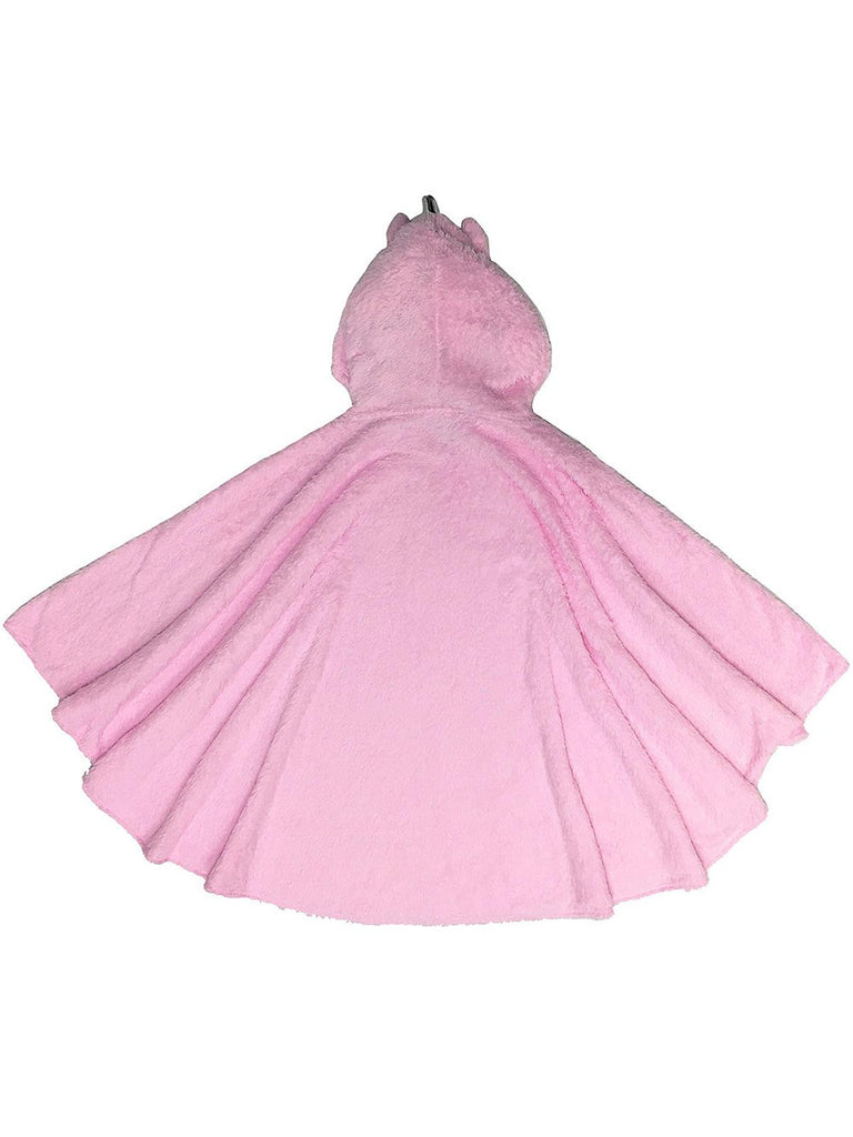 Secret Santa Woman Pink Unicorn Poncho