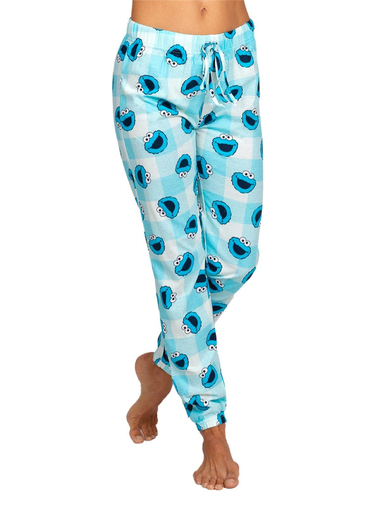 Sesame Street Cookie Monster Women's Pajama Pants Lounge Jogger