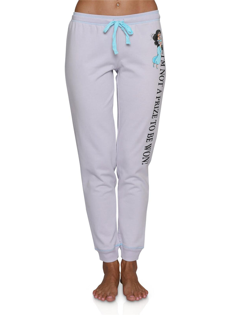 Disneys Aladdin Jasmine Womens Jogger Lounge Sweat Pants