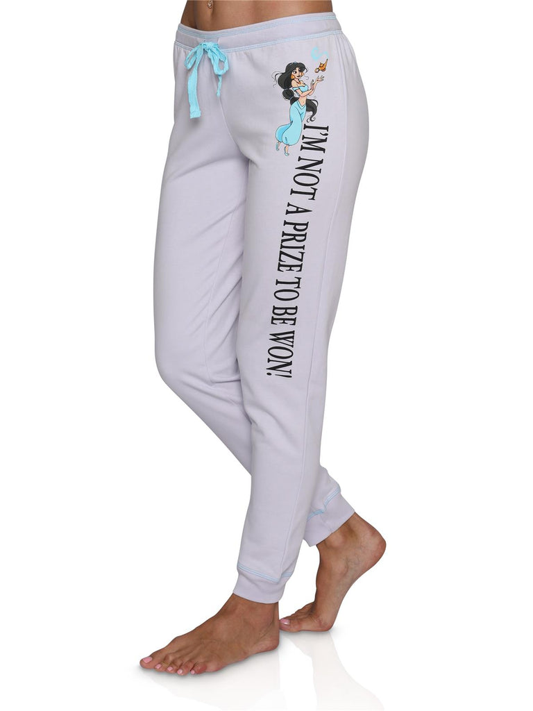 Disneys Aladdin Jasmine Womens Jogger Lounge Sweat Pants