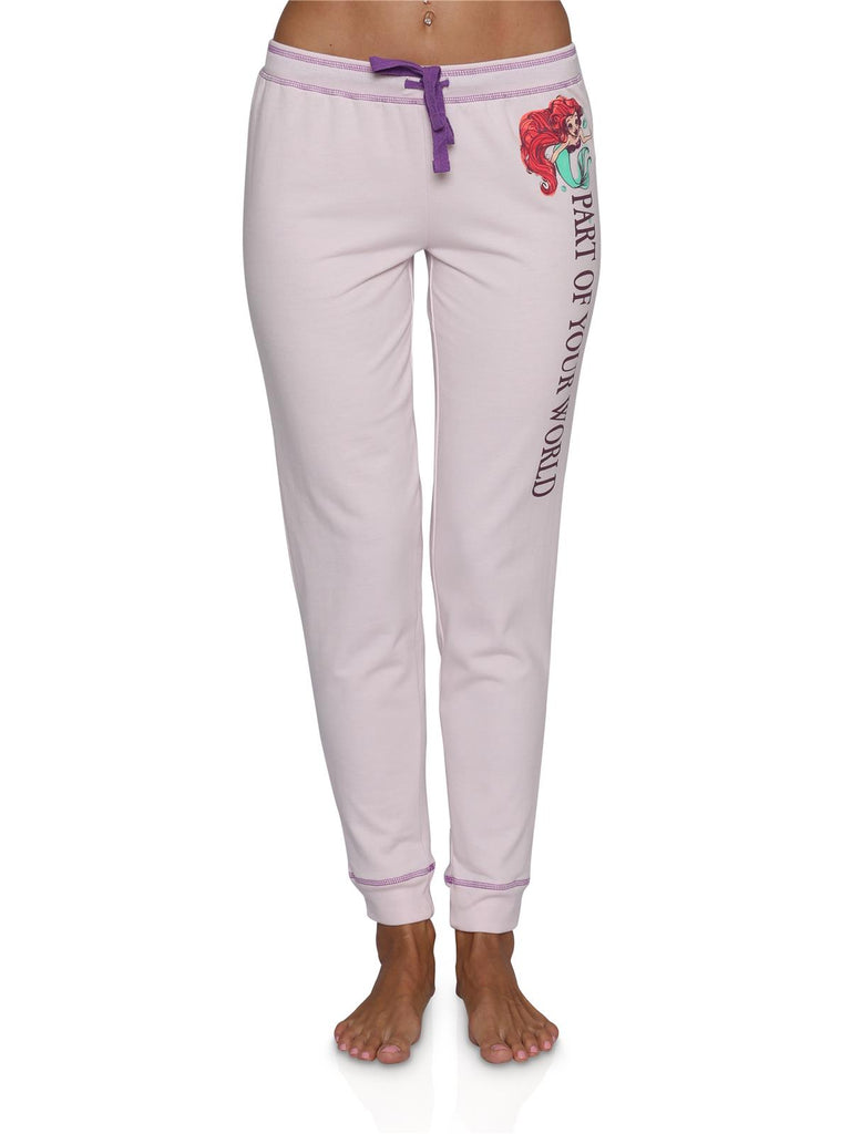 Disney Little Mermaid Ariel Womens Jogger Lounge Pants