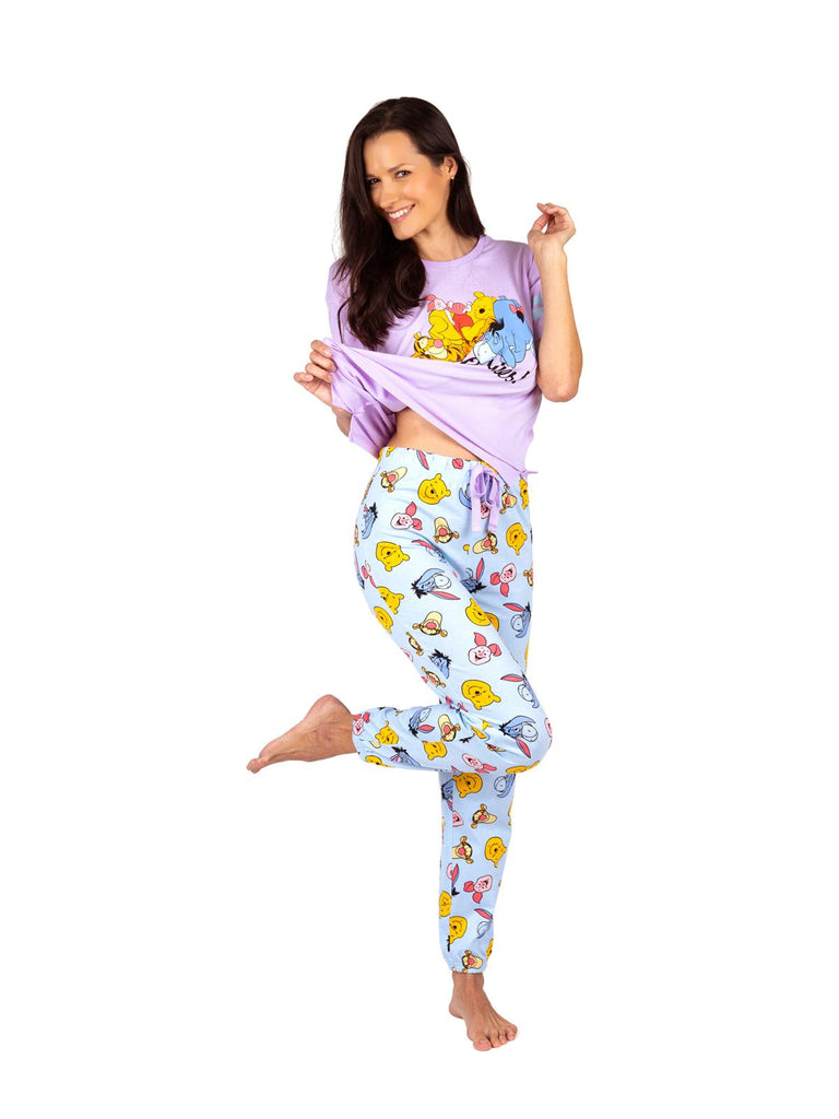 Disney Winnie The Pooh Women's Pajama, 2 Piece Sleepwear Set